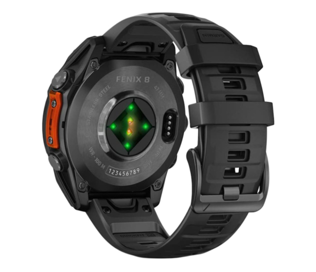 GARMIN Fenix 8 AMOLED Standard Edition 47mm Szary z czarnym paskiem (010-02904-00) - 1277067 - zdjęcie 4